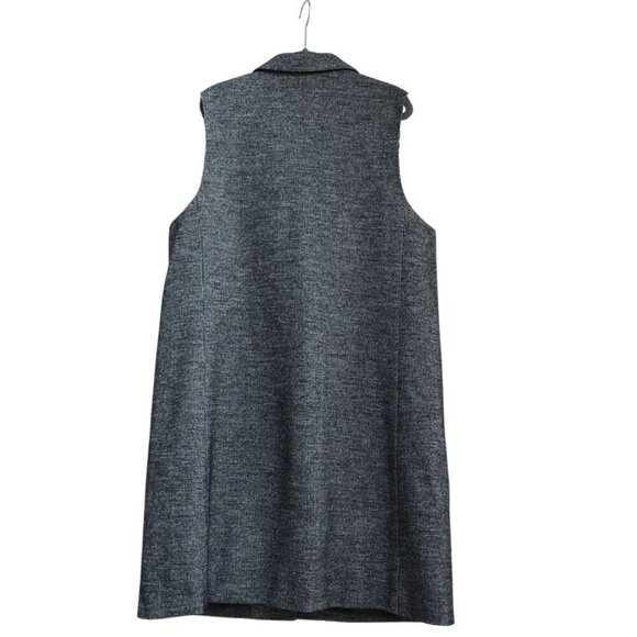 J. Mclaughlin Cate Wool Blend Tunic Black White Houndstooth Vest Classic - Picture 8 of 14